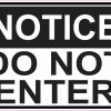 do not enter