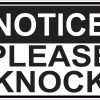 please knock