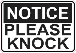 please knock