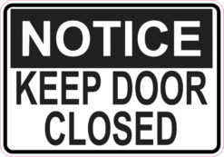 keep door closed