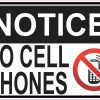no cell phones