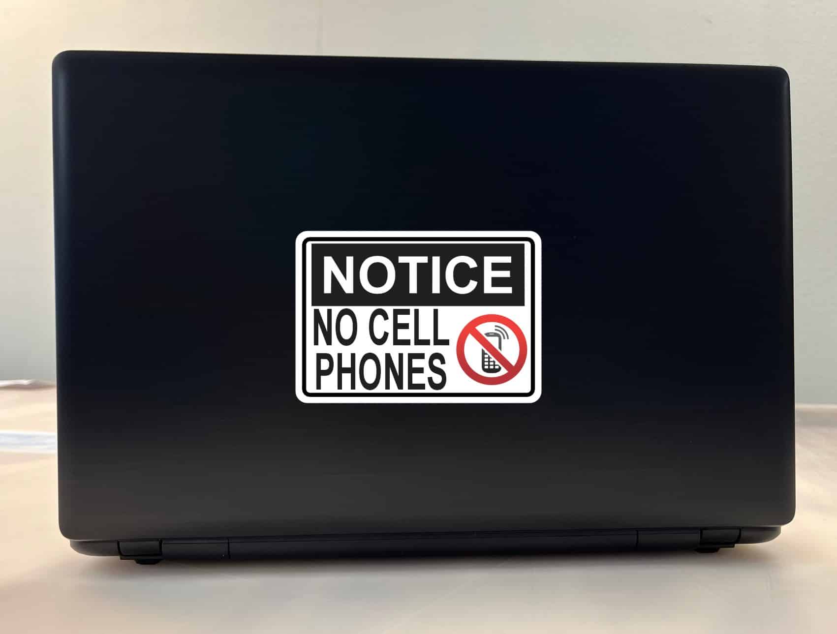 5in x 3.5in Symbol Notice No Cell Phones Sticker Vinyl Signs Business Sign - Image 3