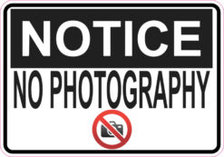 no photography