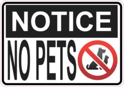 no pets