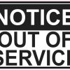 out of service