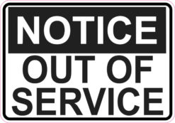 out of service