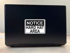 5in x 3.5in Hard Hat Area Sticker Vinyl Construction Safety Sign Stickers - Image 3