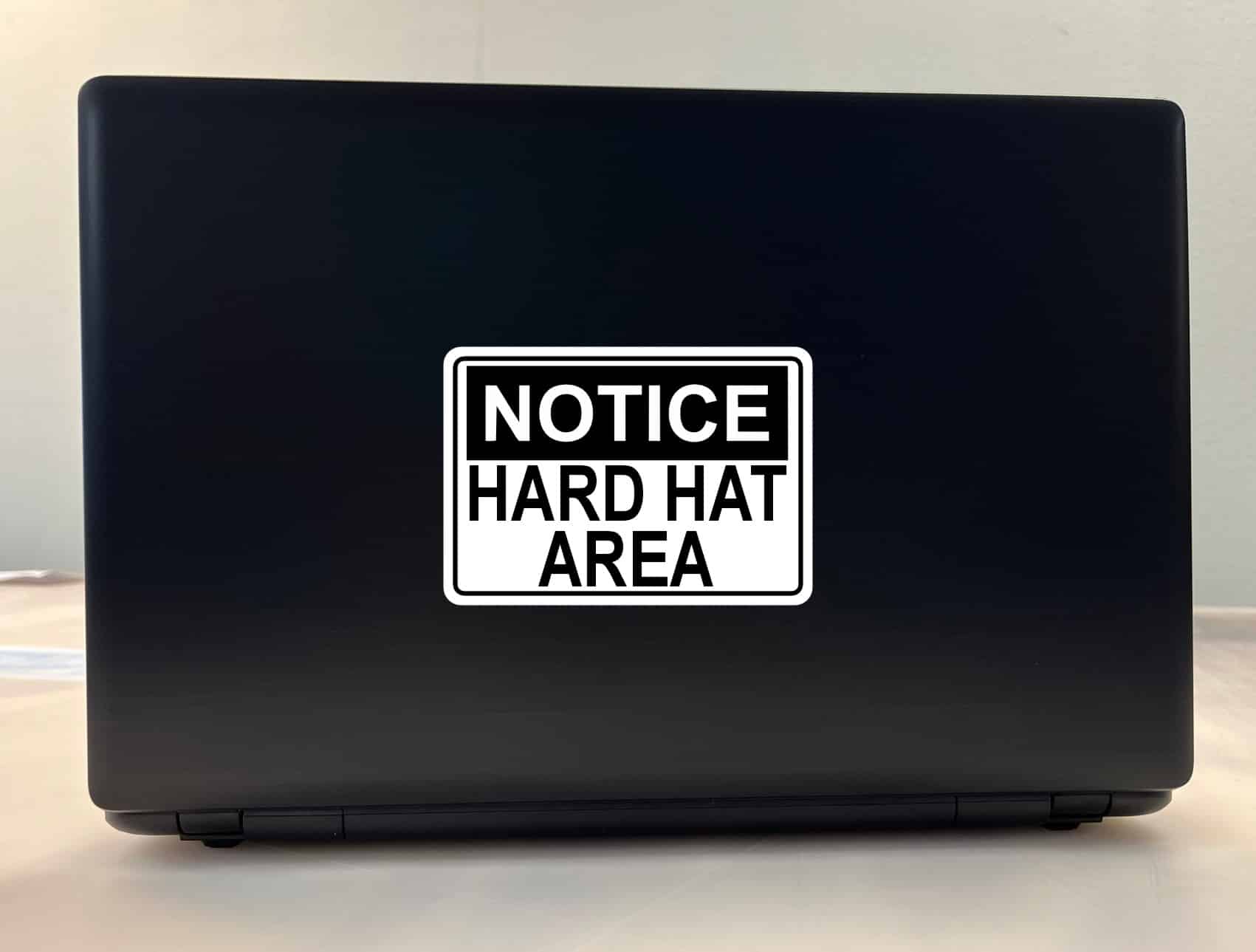 5in x 3.5in Hard Hat Area Sticker Vinyl Construction Safety Sign Stickers - Image 3