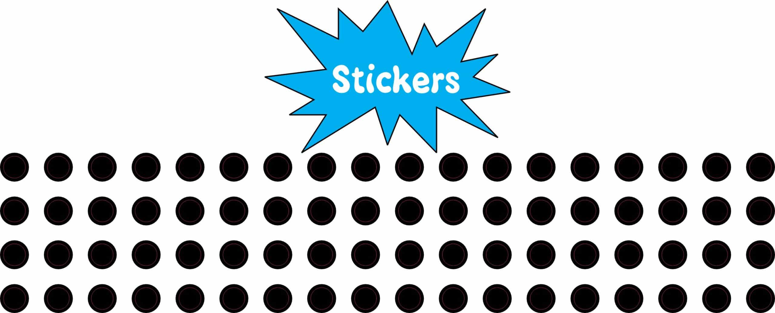1/8 inch Black Camera Dots Webcam Covers - Image 3