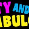 10in x 3in Black Forty And Fabulous Bumper Sticker Funny Birthday Stickers