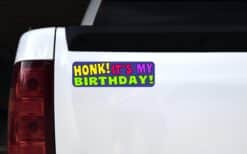 10in x 3in Blue Honk Its My Birthday Bumper Magnet