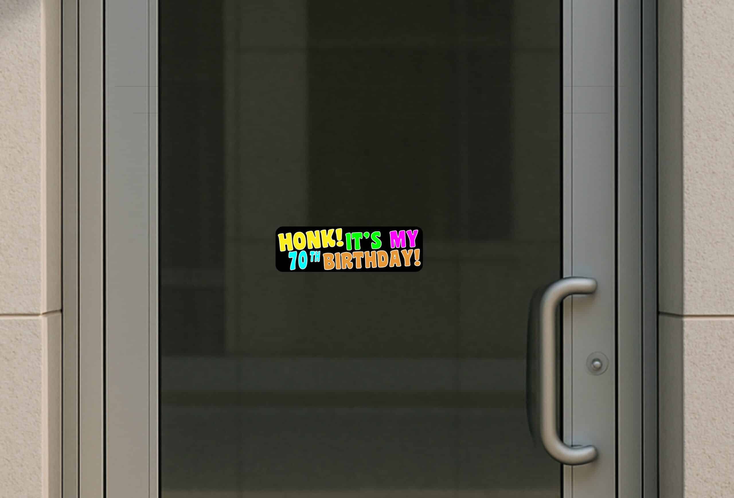 10in x 3in Honk Its My 70th Birthday Bumper Sticker
