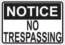no trespassing magnet