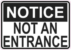 not an entrance