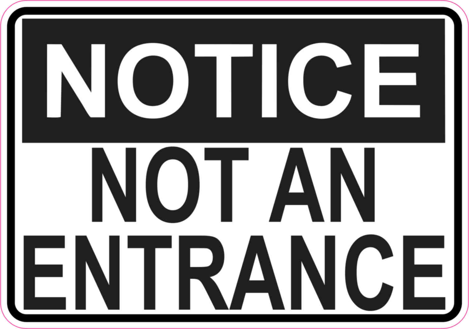 not an entrance