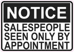 only by appointment