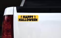 10in x 3in Zombie Happy Halloween Magnet Magnetic Holiday Bumper Magnets