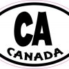Oval CA Canada sticker