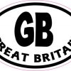 Oval GB Great Britain sticker