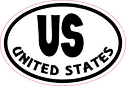 Oval United States sticker