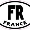 Oval FR France sticker