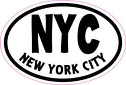 Oval NYC New York City sticker