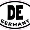 Oval DE Germany sticker