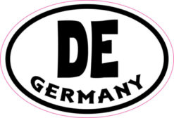 Oval DE Germany sticker