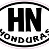 Oval HN Honduras sticker