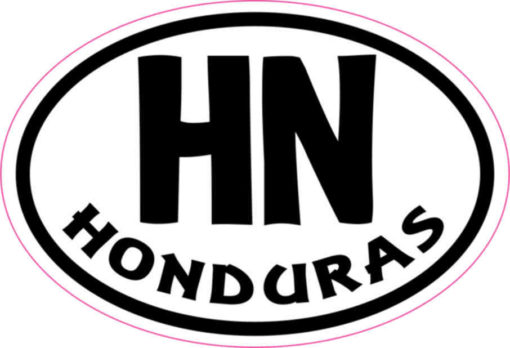 Oval HN Honduras sticker