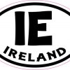 Oval IE Ireland sticker