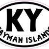 Oval KY Cayman Islands sticker
