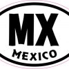 Oval MX Mexico sticker