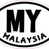 Oval MY Malaysia sticker
