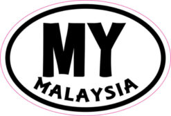Oval MY Malaysia sticker