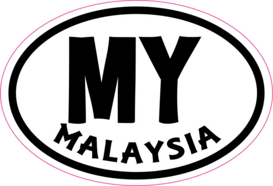 Oval MY Malaysia sticker