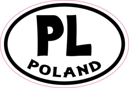 Oval PL Poland sticker