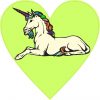 Unicorn Heart bumper sticker