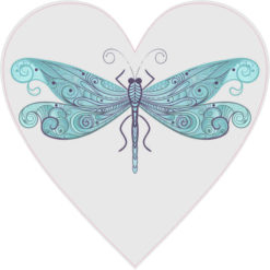 Dragonfly Heart bumper sticker