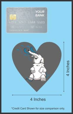 Elephant Heart Sticker