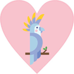 heart bumper sticker