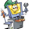 Computer Repair Man Sticker