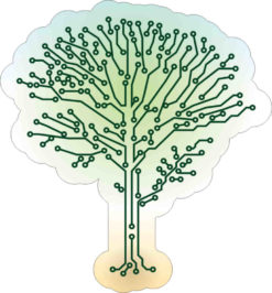 Circuit Tree Sticker