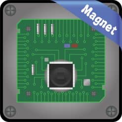 Alternative view of 3in x 3in CPU Motherboard Magnet Car Bumper Magnets Magnetic Vinyl