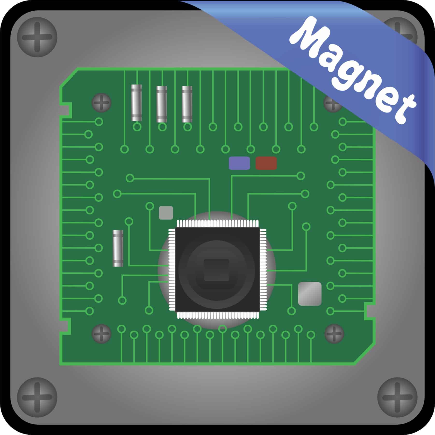 3in x 3in CPU Motherboard Magnet Car Bumper Magnets Magnetic Vinyl - Image 2