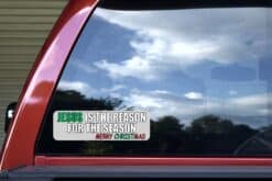10in x 3in Gray Jesus Is the Reason Bumper Sticker Vinyl Christmas Decal