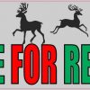 I Brake for Reindeer Bumper Sticker