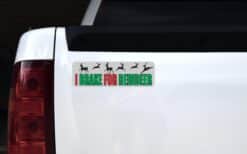 10in x 3in I Brake For Reindeer Magnet Christmas Vehicle Bumper Magnets