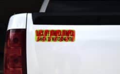 10in X 3in Christmas Back Off Bumper Humper Sticker Vinyl Car Window Decal