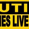 10in x 3in Caution Zombies Live Here Magnet Magnetic Halloween Magnets